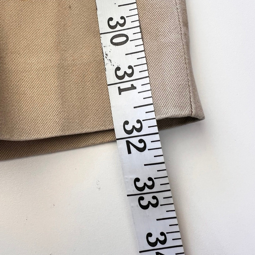Lauren Ralph Lauren Mens 38x34 Khaki Chino Pants Flat Front Cotton Tan Trousers - Picture 5 of 7
